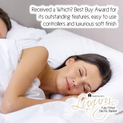 Homefront Electric Blanket Double Size Dual Control, Built In Advanced Overheat Protection System With Auto Safety Shut Off - Image 5