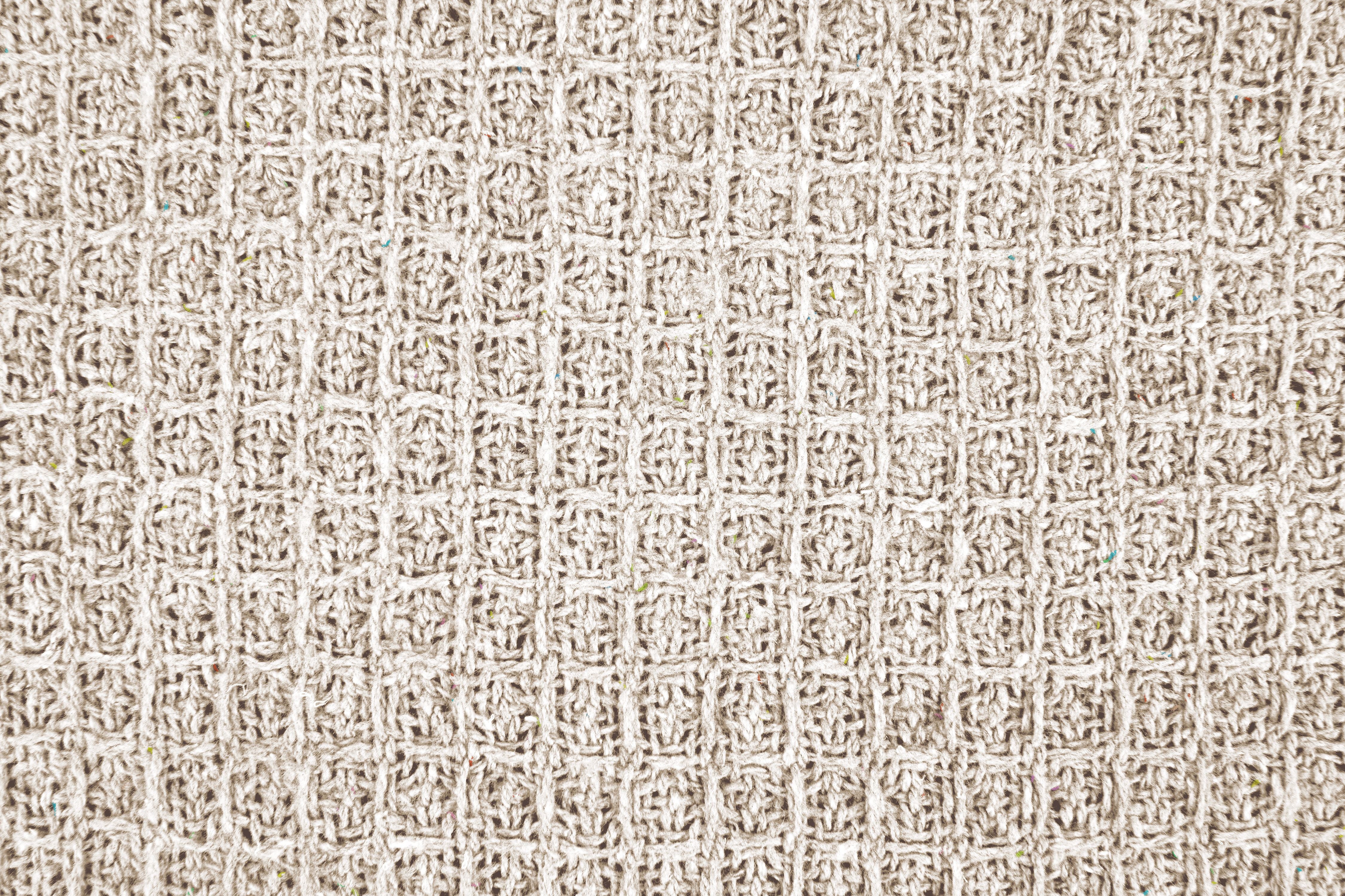 Honeycomb - Recycled Cotton Throw In Ivory (90x100") - Image 4