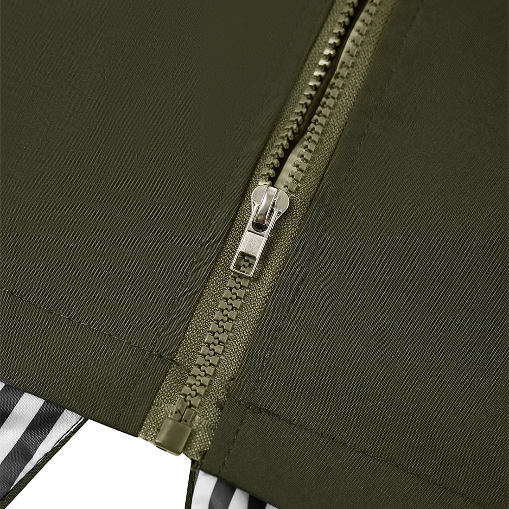 Hooded Zip-Up Midi Windbreaker - Image 6