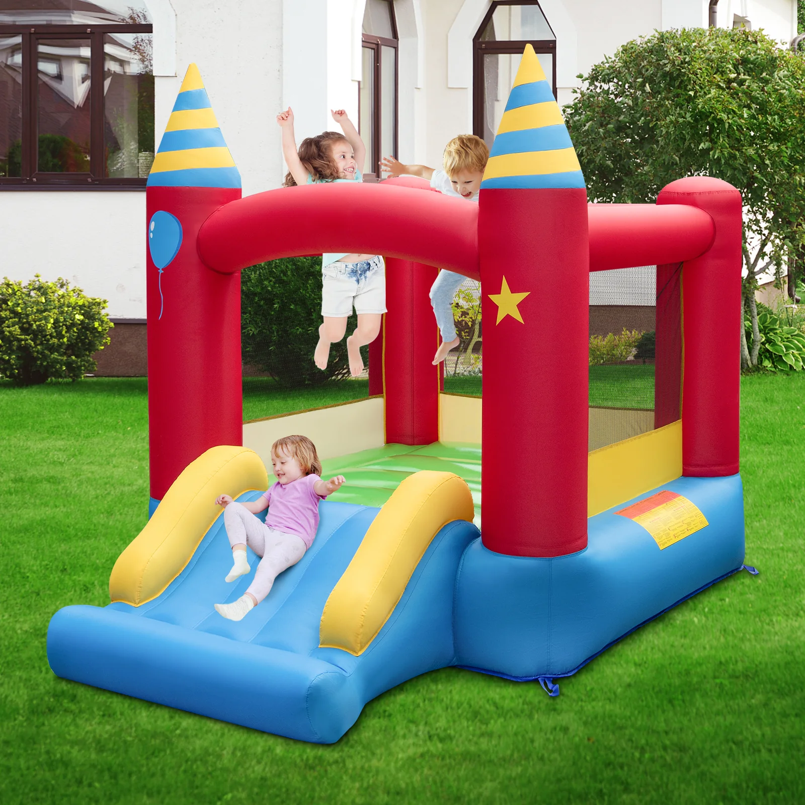 Inflatable Bounce Castle with Stakes without Blower - Image 2
