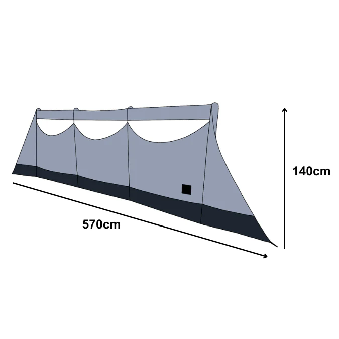 Inflatable Charcoal Windbreak Charcoal - Image 3