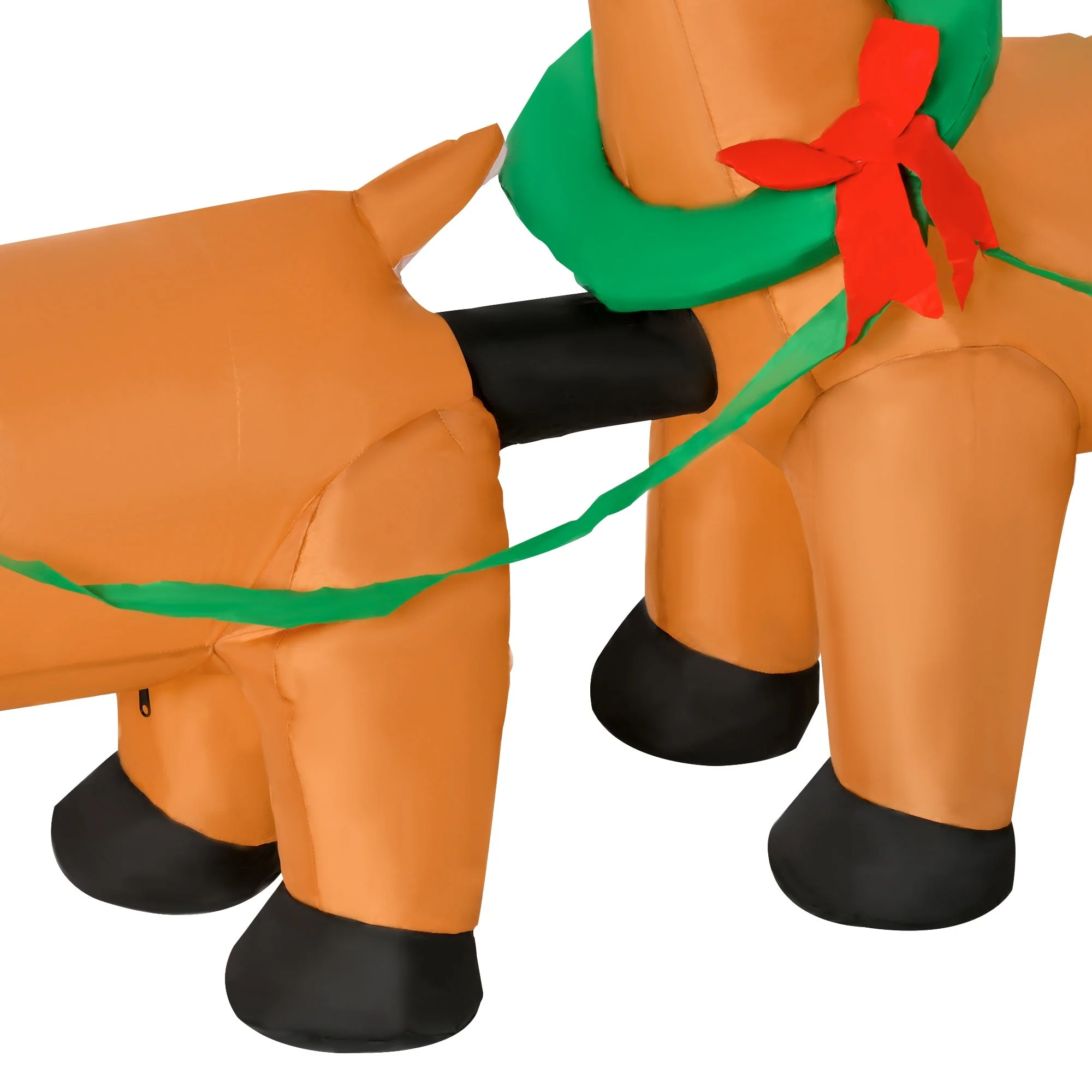 HOMCOM Inflatable Santa Claus On Sleigh - Image 8