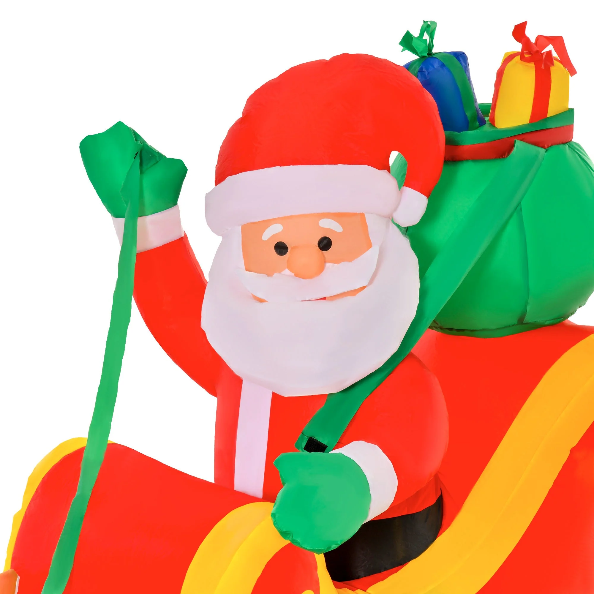 HOMCOM Inflatable Santa Claus On Sleigh - Image 9