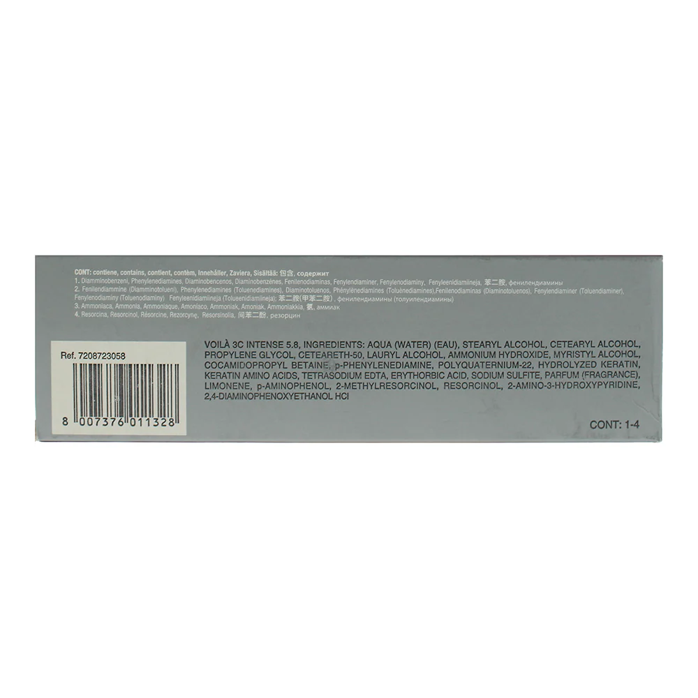 Intercosmo Voila 3C Intense 5.8 Light Brown Toffee Hair Colour 60ml - Image 2