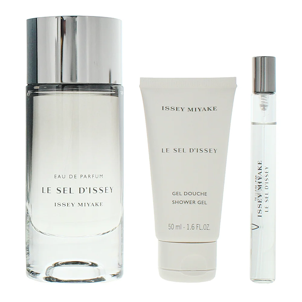 Issey Miyake Le Sel D'issey 3 Piece Gift Set: Eau De Parfum 100ml - Eau De Parfu - Image 2