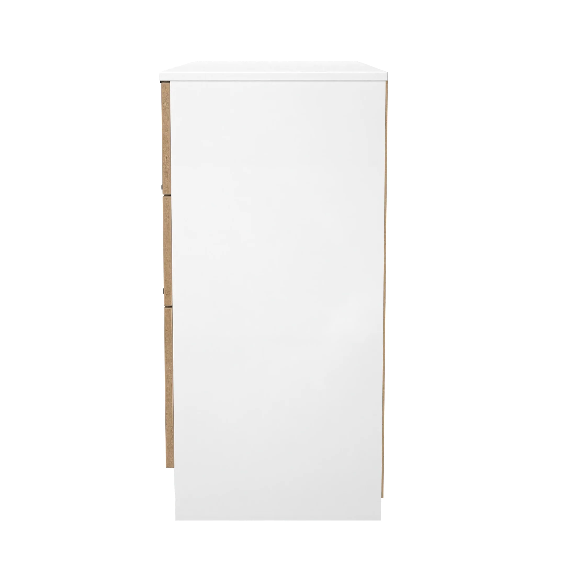 Java 6 Drawer Midi Chest in Slatted Effect / White - Ready Assembled - Image 2