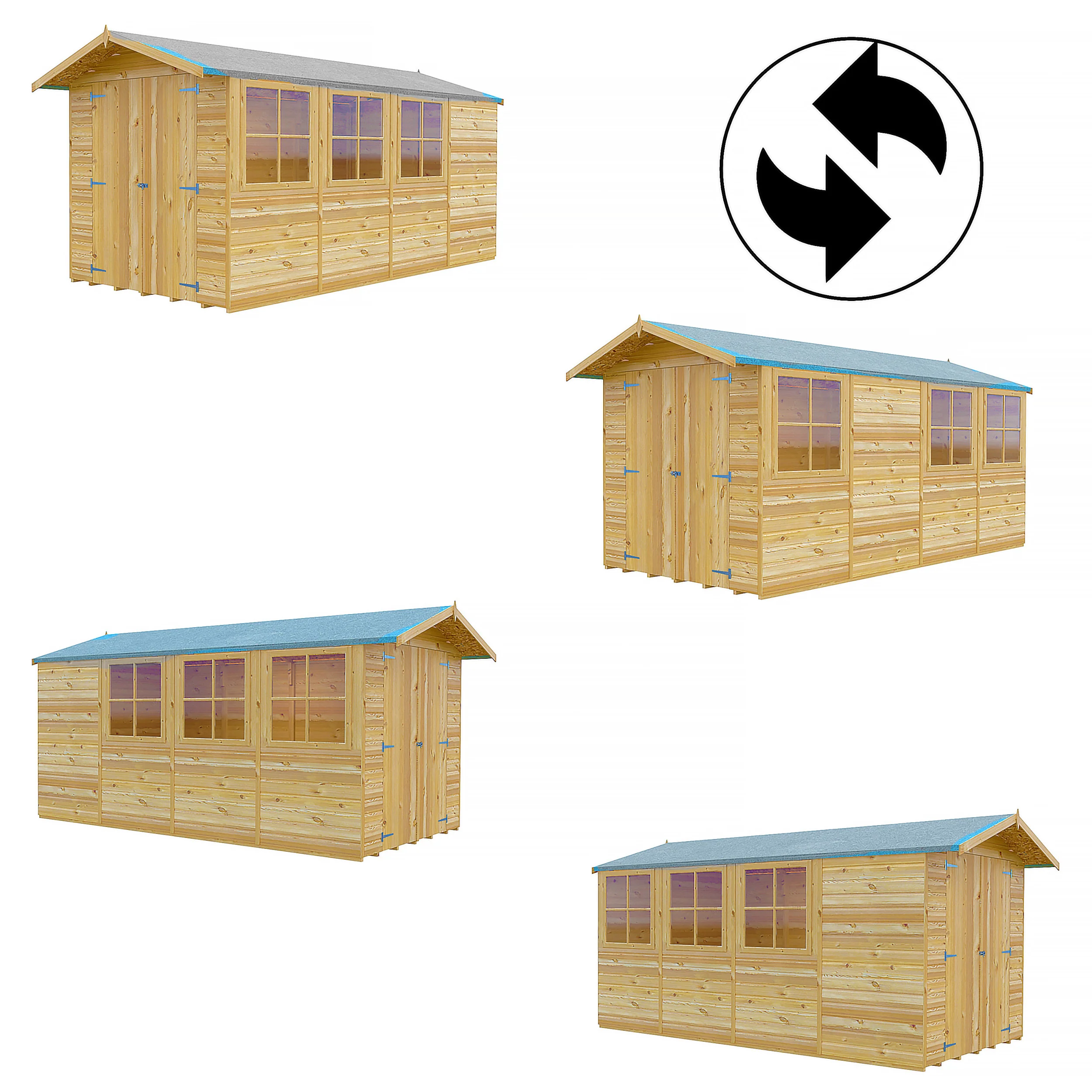 Jersey 7 X 13 Shiplap Apex Shed - Image 7