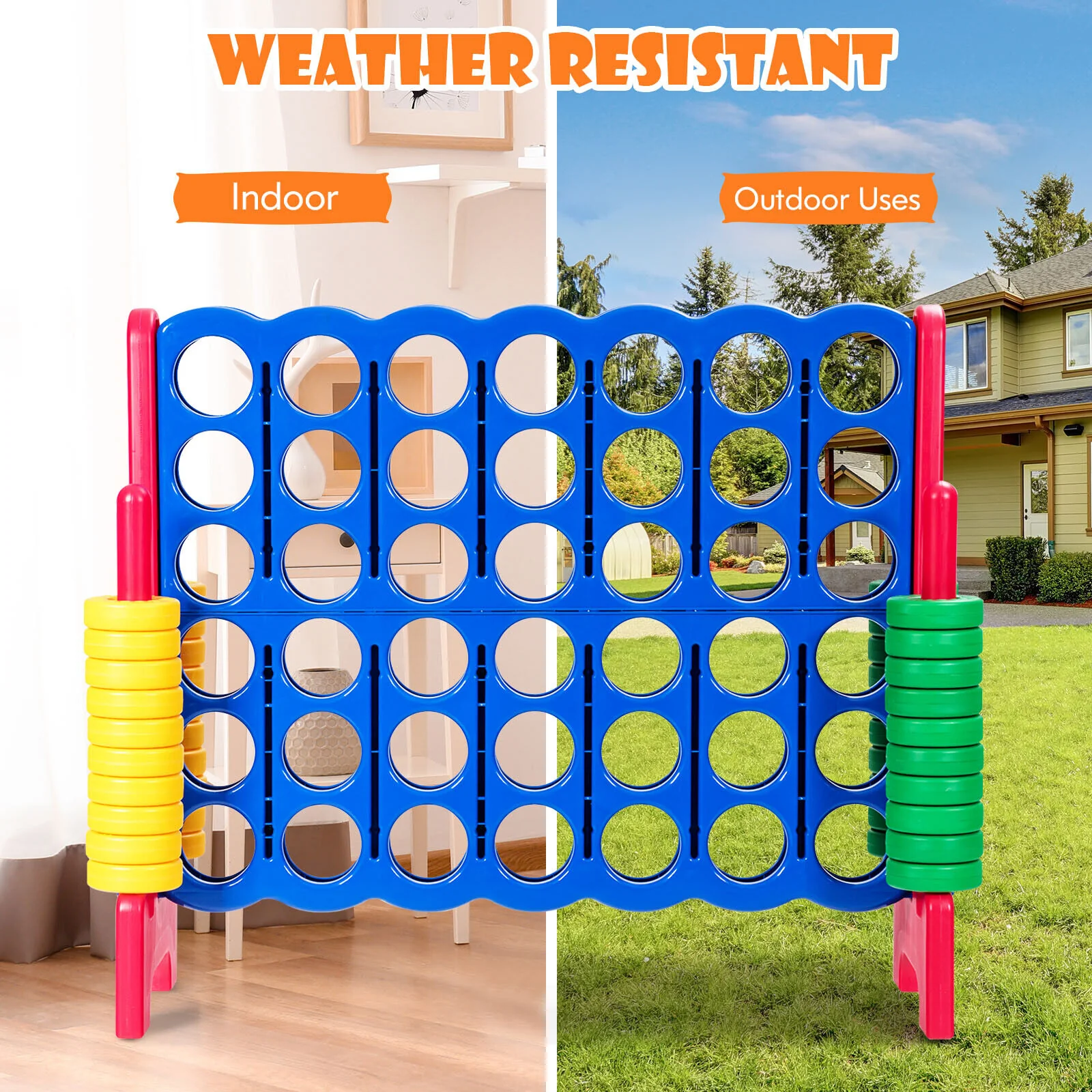 Jumbo 4-to-Score Giant Game Set with Quick-Release Lever - Image 23