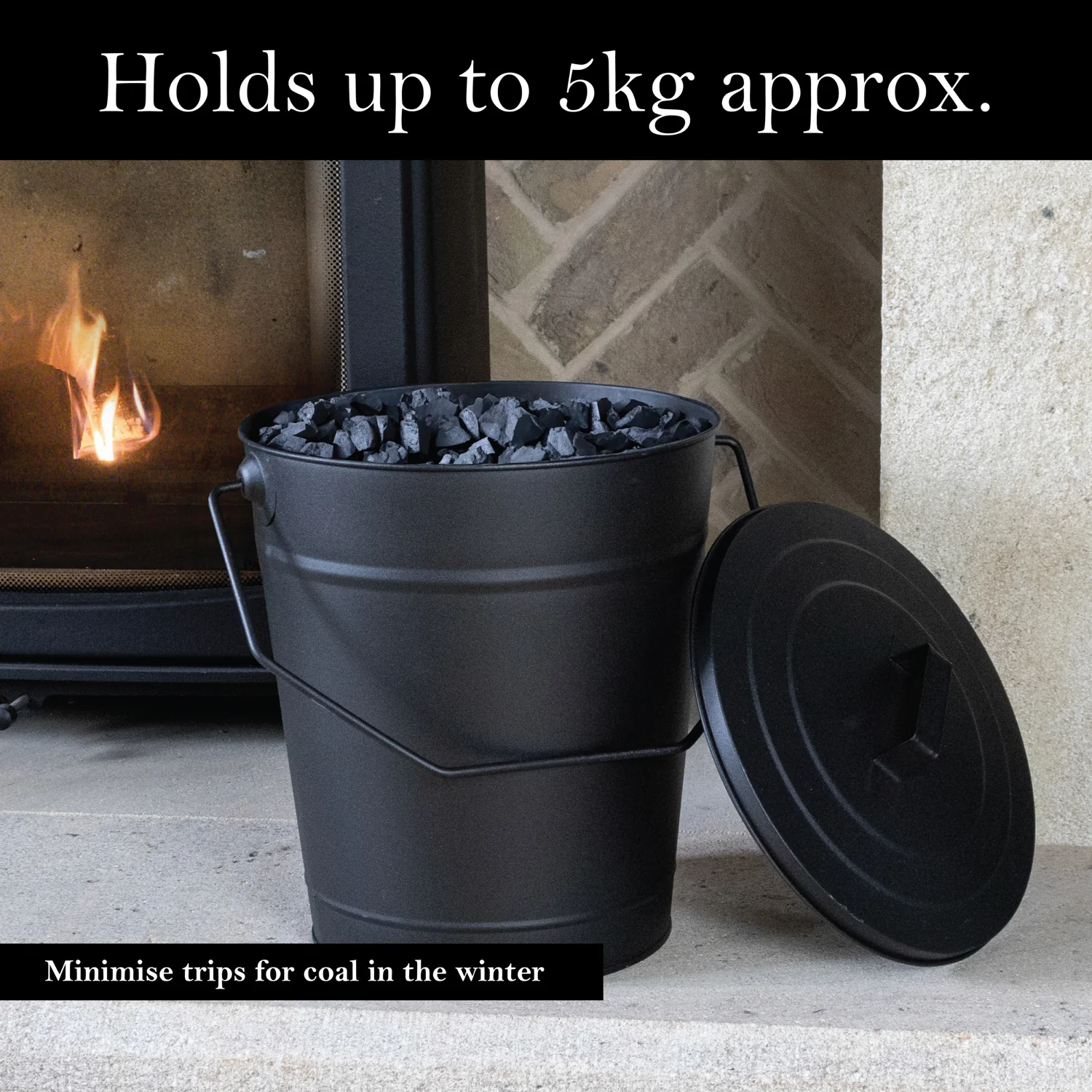 JVL Charnwood Fireside Coal Bucket - Image 5