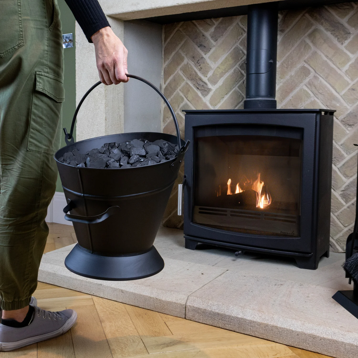 JVL Cheviot Waterloo Fireside Coal Bucket - Image 11