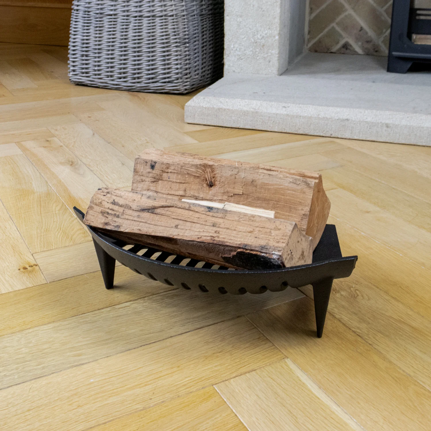 JVL Chiltern Fireside Log Coal Fire Grate - Image 12