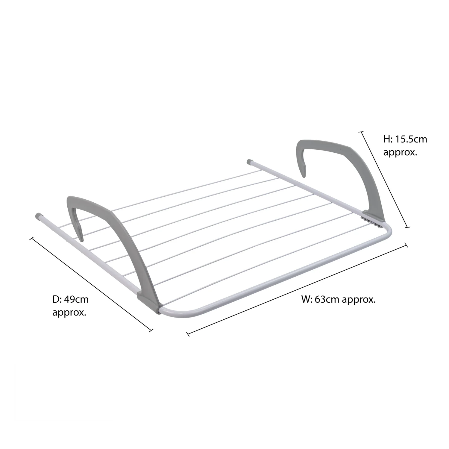 JVL Radiator, Over Door Laundry Washing Clothes Drying Airer, 5.5 M - Image 8
