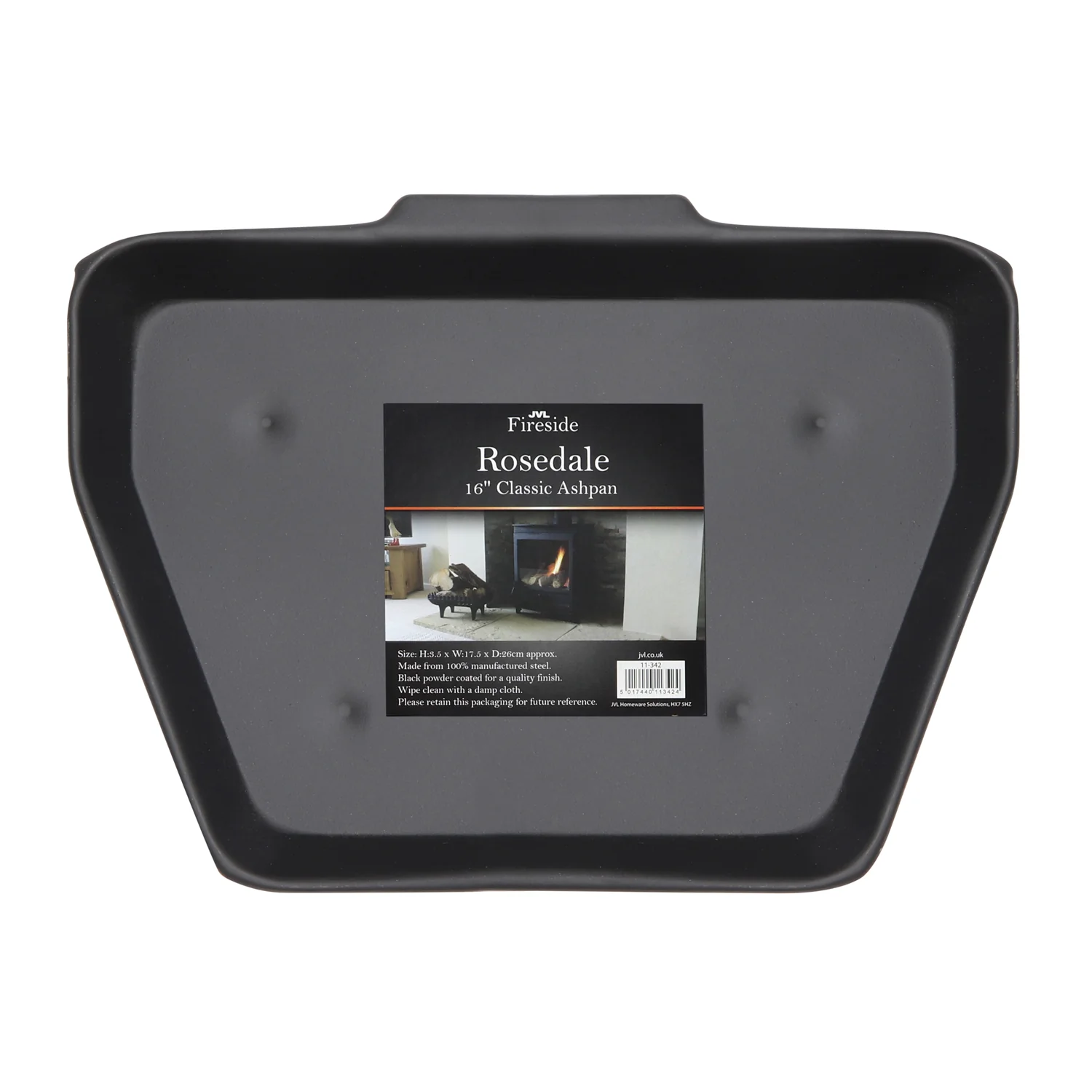 JVL Rosedale Classic Fireside Ashpan, For A 16" Fireplace - Image 9