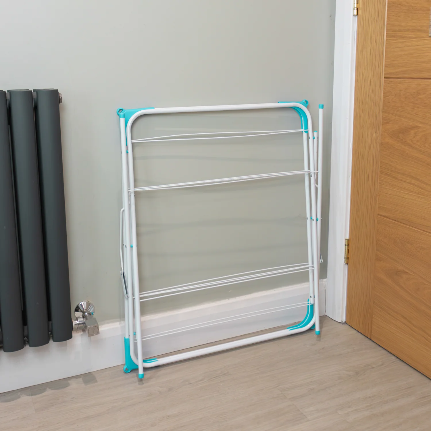 JVL Two-Tier Folding Concertina Laundry Washing Clothes Horse Airer, 9M - Image 10