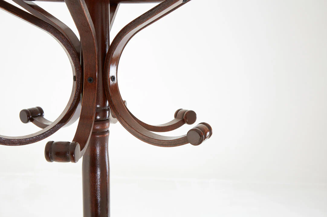 Kennedy Walnut Finish Solid Birchwood Coat Stand - Image 5