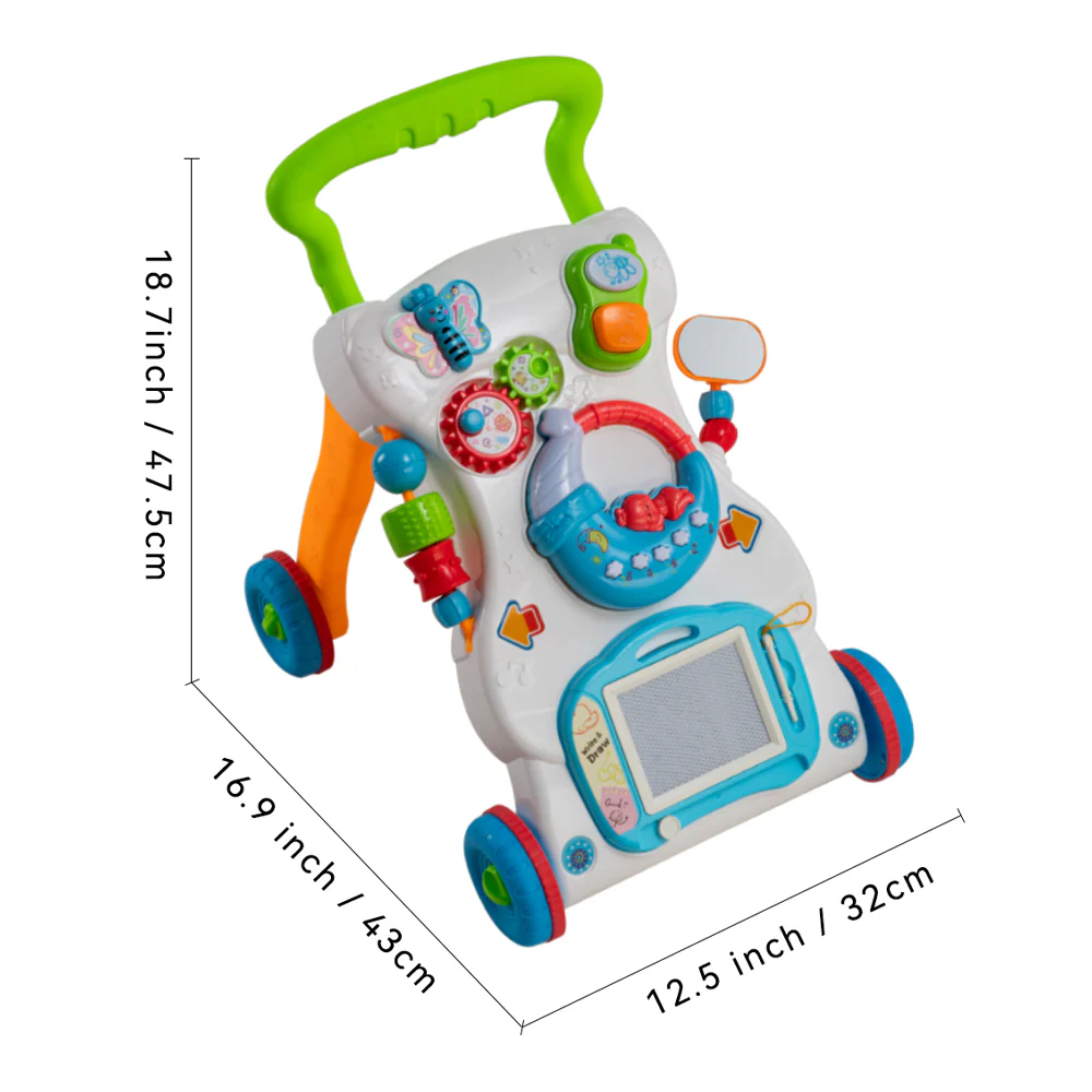 Kidkid 2 In 1 Sit To Stand Baby Walker With Music And Light - Image 7