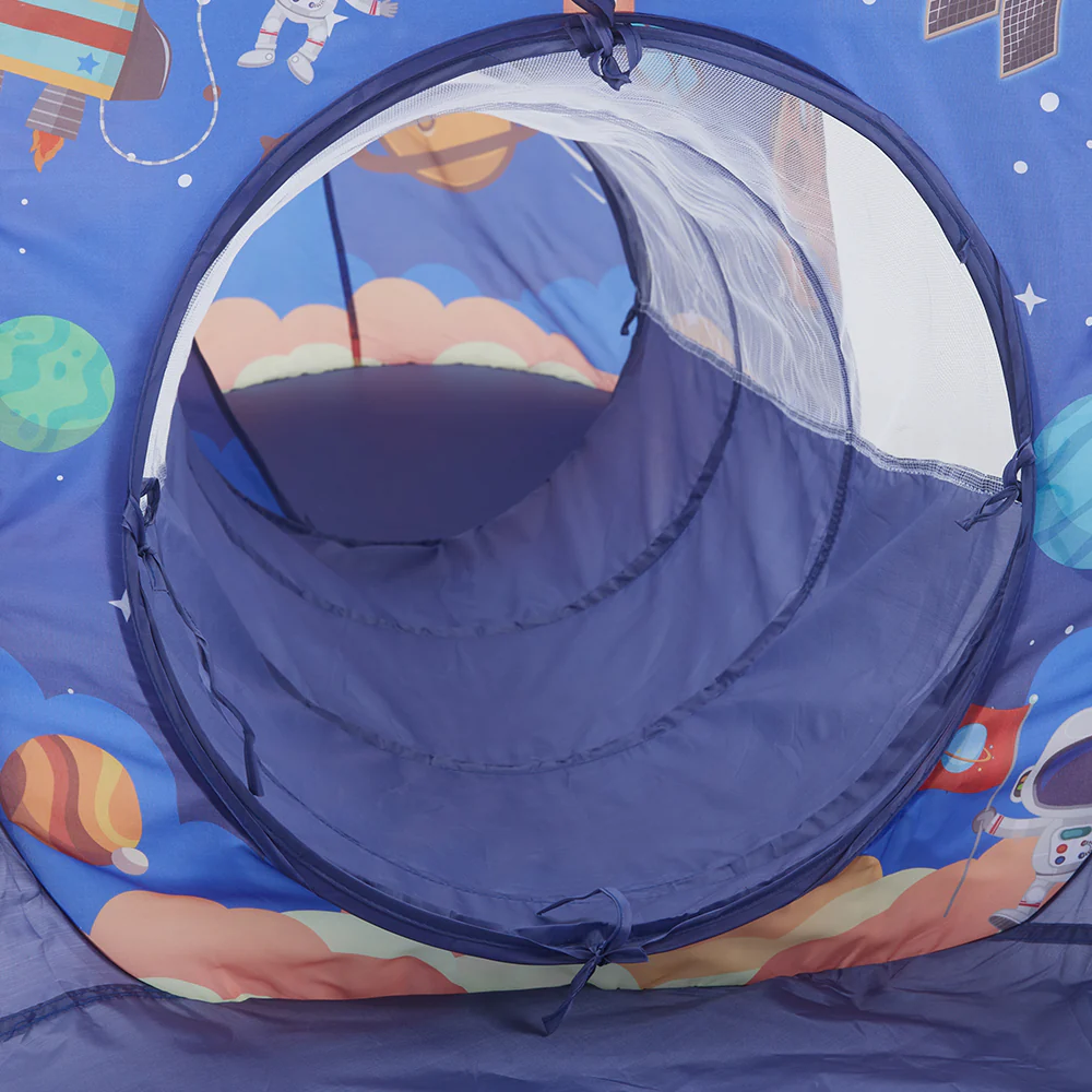 Kidkid 3 In 1 Aerospace Theme Play Tent With Play Tunnel, Ball Pit - Image 4