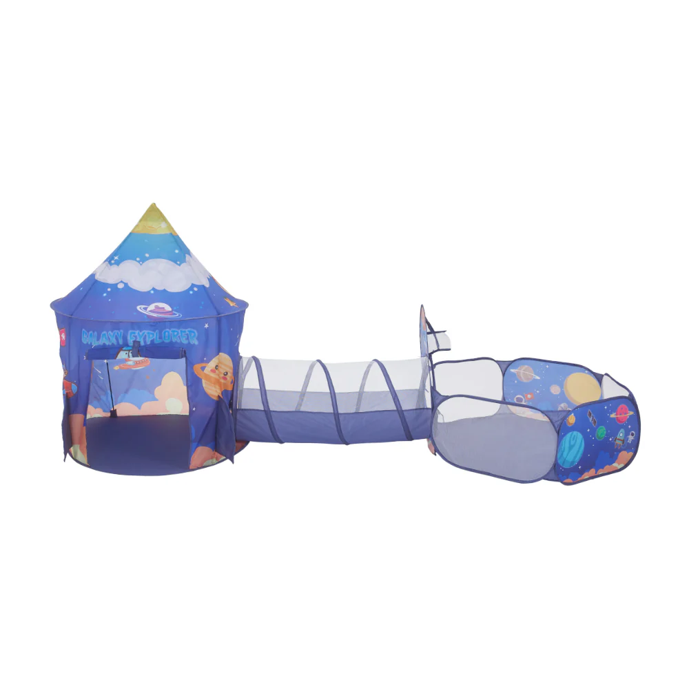 Kidkid 3 In 1 Aerospace Theme Play Tent With Play Tunnel, Ball Pit - Image 8