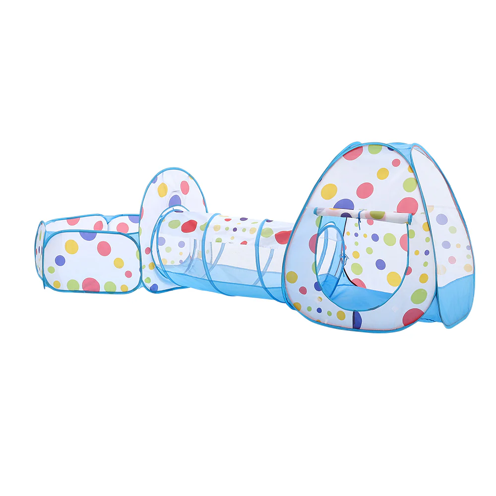 Kidkid 3-in-1 Kids Pop-Up Play Tent Set with Tunnel and Ball Pit Playhouse