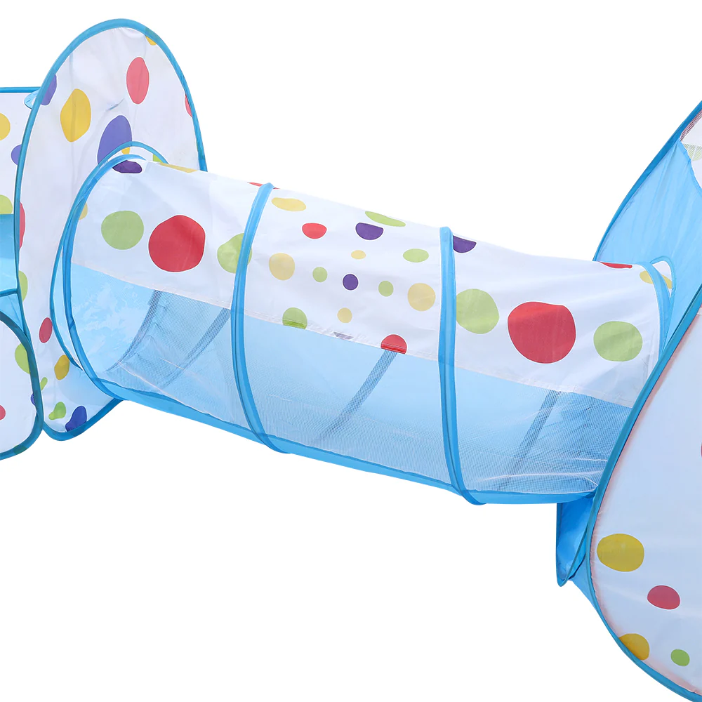 Kidkid 3-in-1 Kids Pop-Up Play Tent Set with Tunnel and Ball Pit Playhouse - Image 4