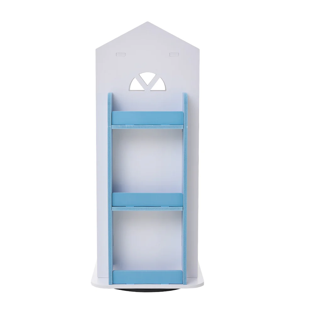 Kidkid 4-Tier Castle Shaped Rotating Kids Bookshelf - Image 3