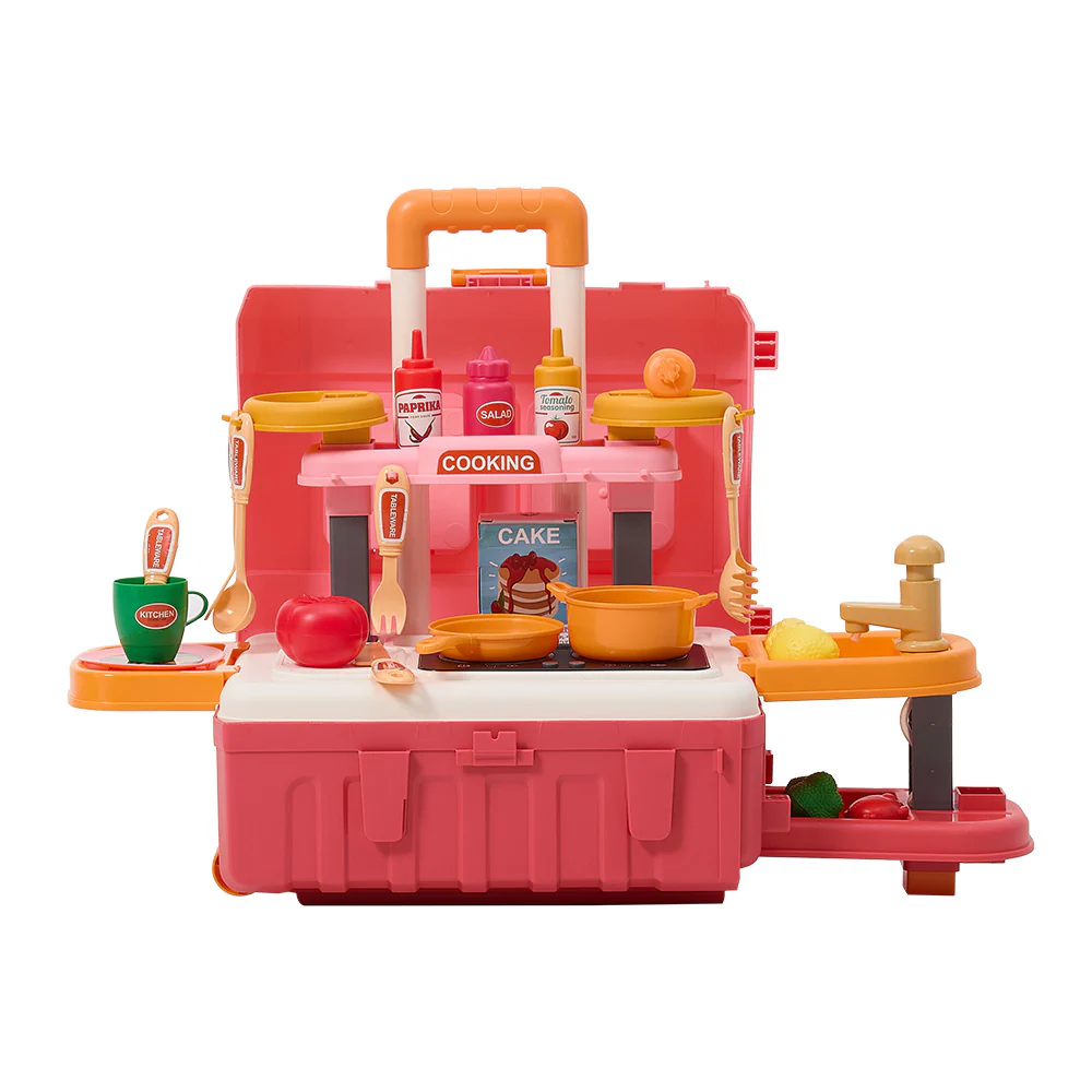 Kidkid 49Pcs 3-in-1 Pretend Kitchen Suitcase Playset - Image 6