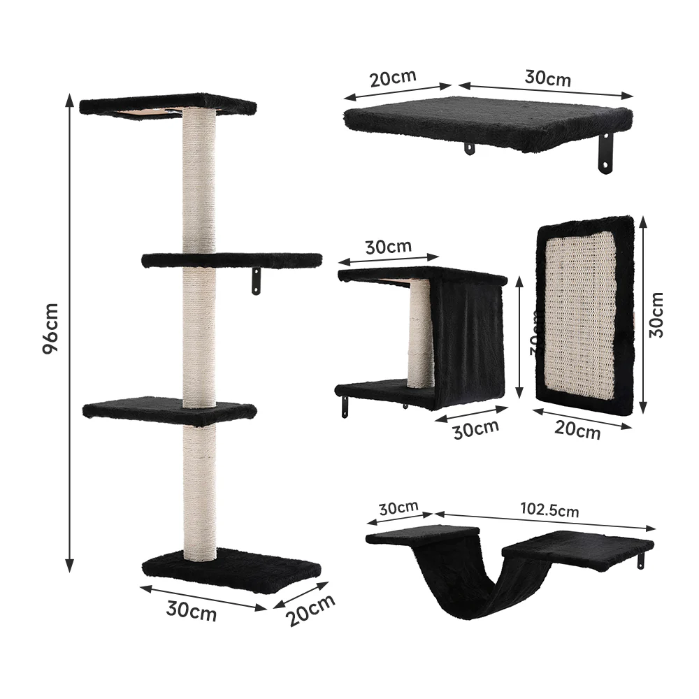 KidKid Cat Tree Set with Hammock and Jumping Platform - Image 19