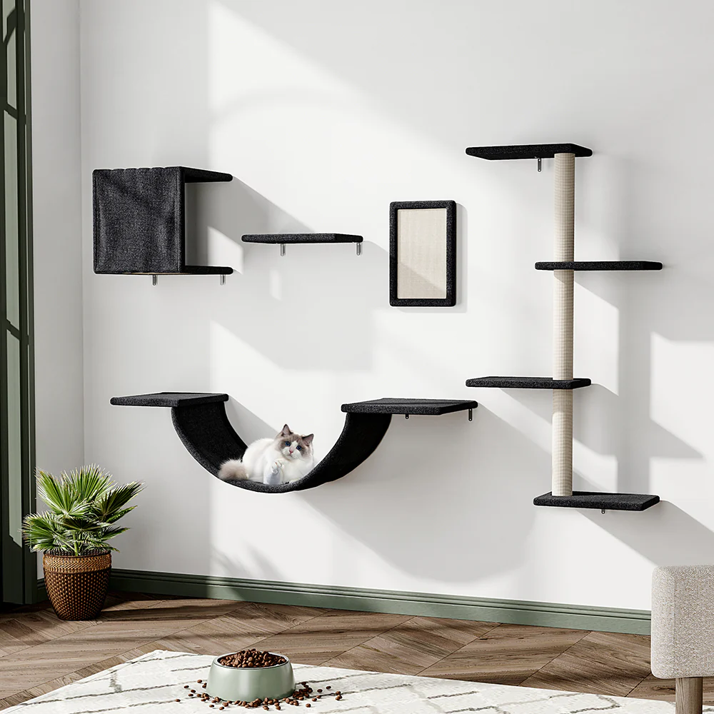KidKid Cat Tree Set with Hammock and Jumping Platform - Image 9