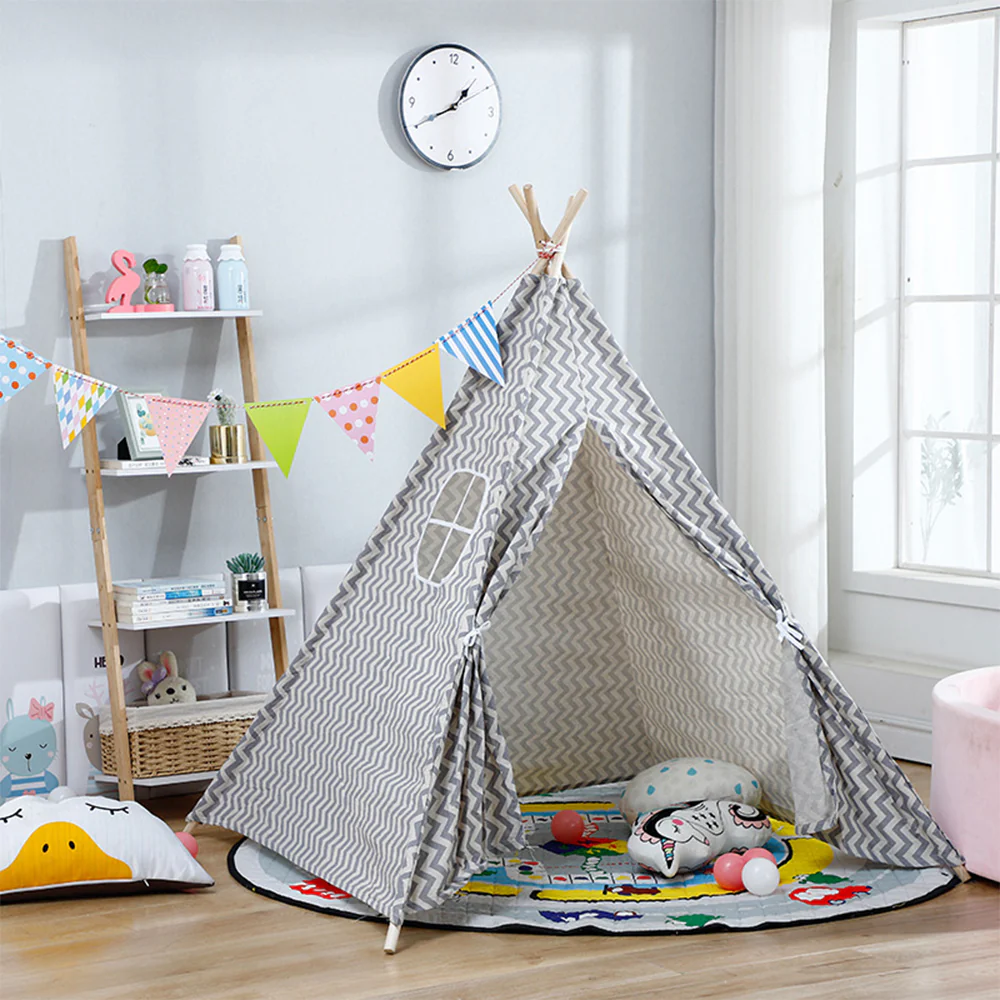 Children's Teepee Tent Kids Indoor Play House - Image 12