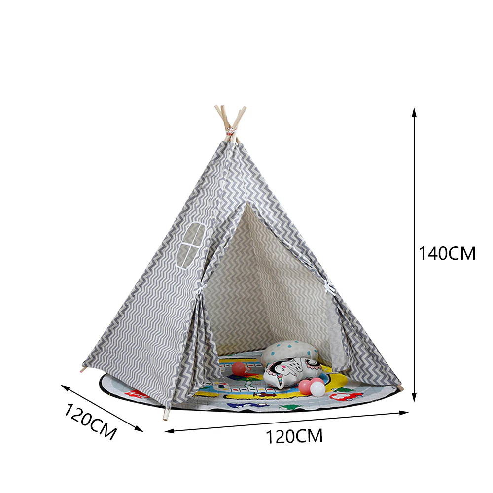 Children's Teepee Tent Kids Indoor Play House - Image 14