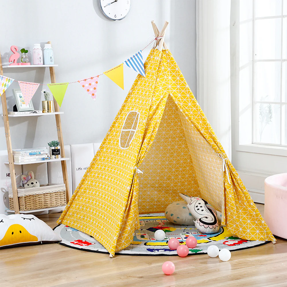 Children's Teepee Tent Kids Indoor Play House - Image 9