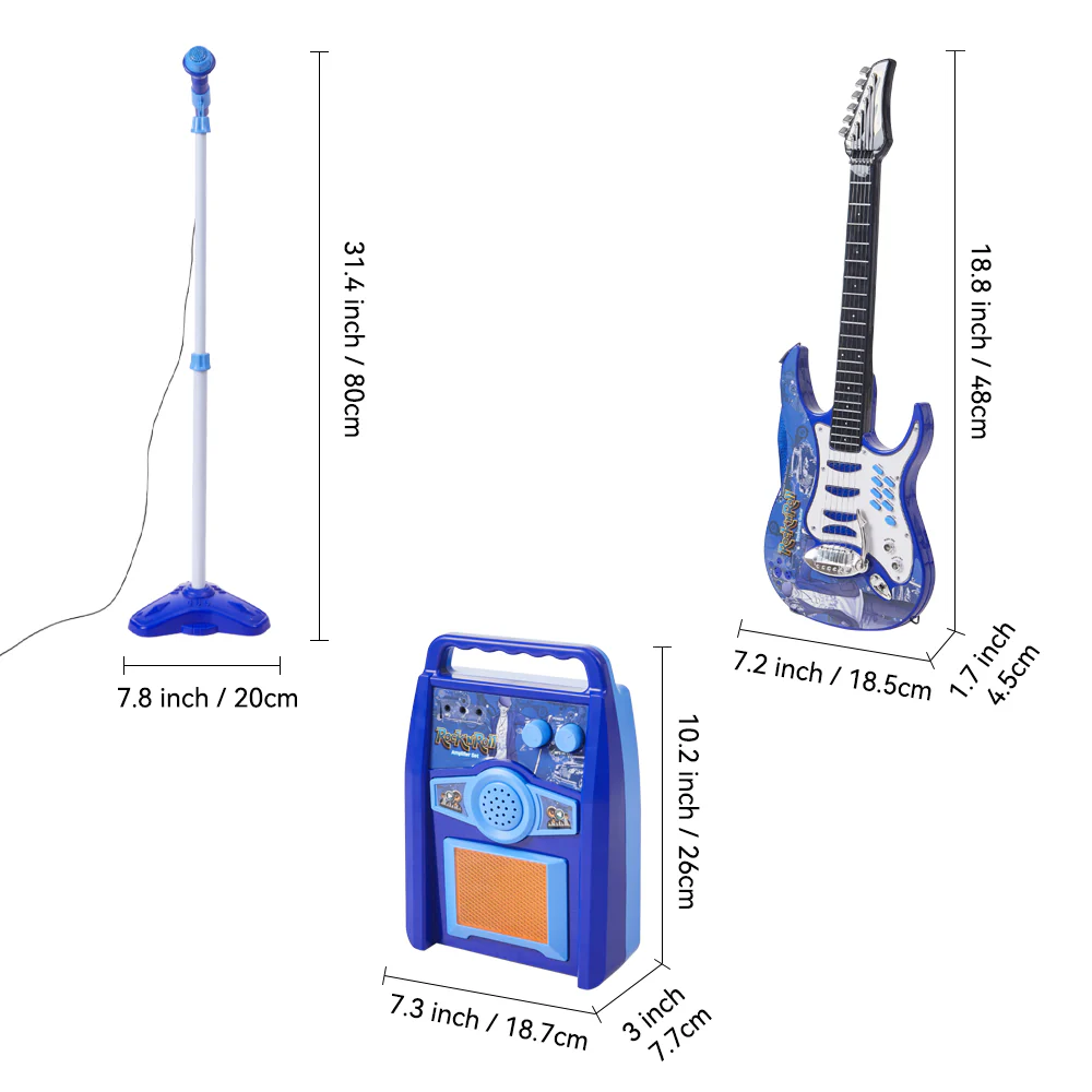 Kidkid Electric Guitar Microphone Amplifier Toy Set - Image 9