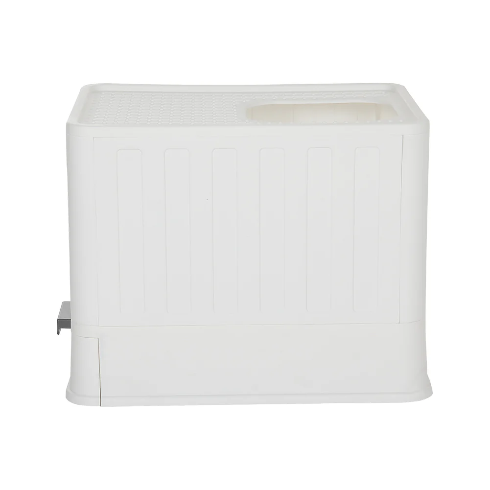 KidKid Enclosed Folding Cat Litter Box Toilet with Scoop - Image 6
