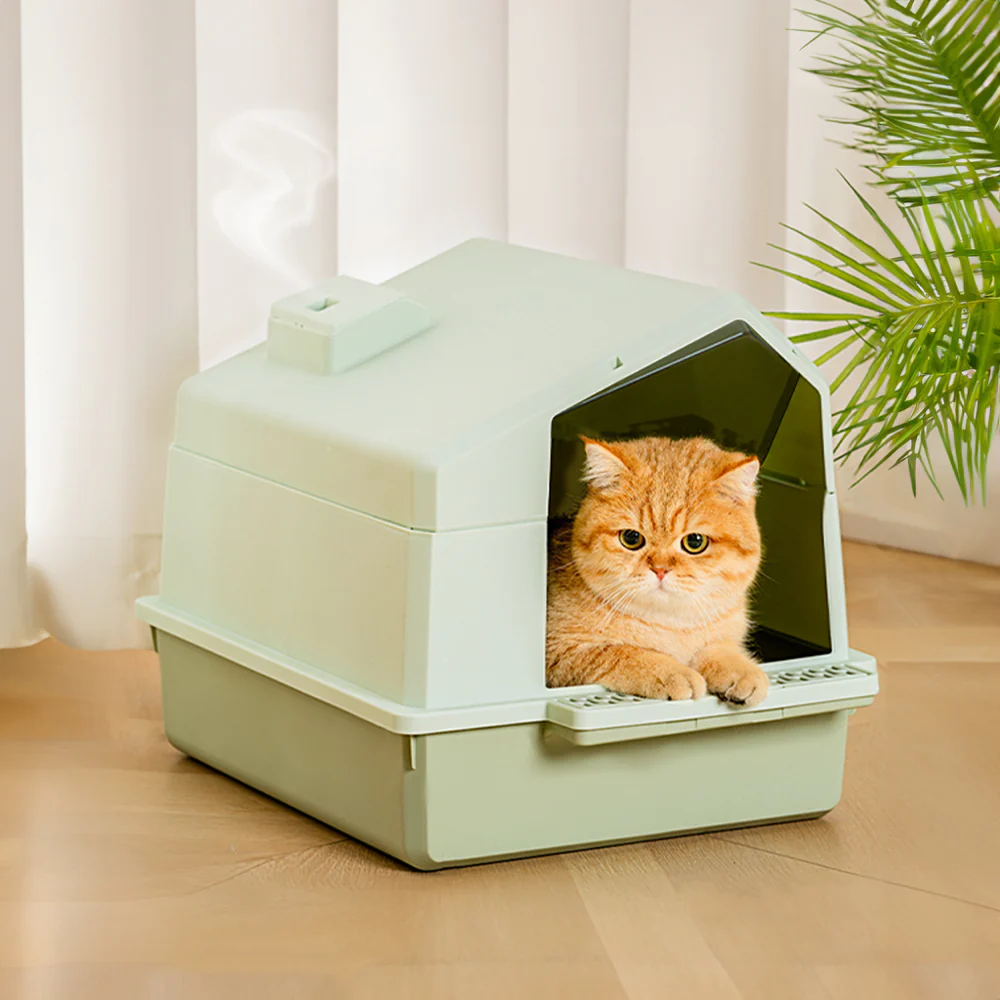 KidKid Foldable Anti-Splash Enclosed Cat Litter Box - Image 2
