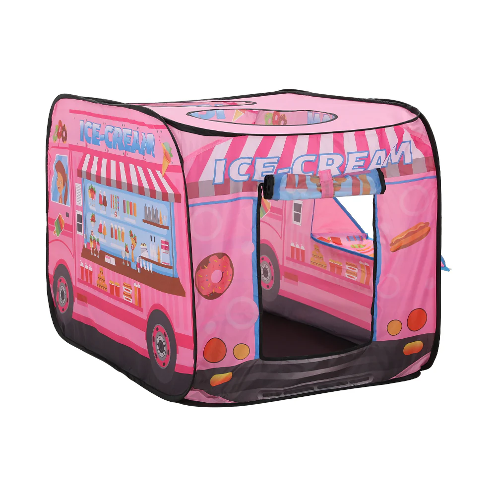 Kidkid Ice Cream Truck-Themed Play Tent with 2 Top Openings - Image 6