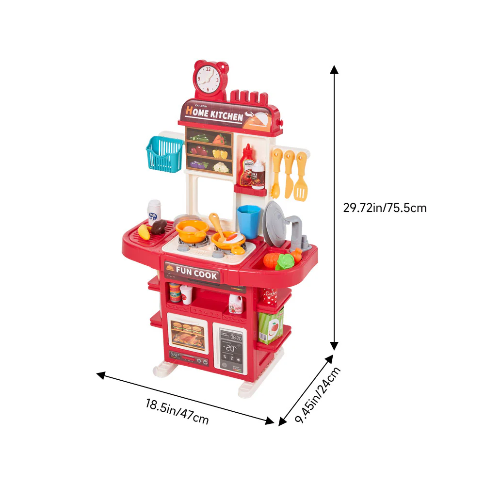 Kidkid Kids Pretend Kitchen Playset 42 Piece Set - Image 7