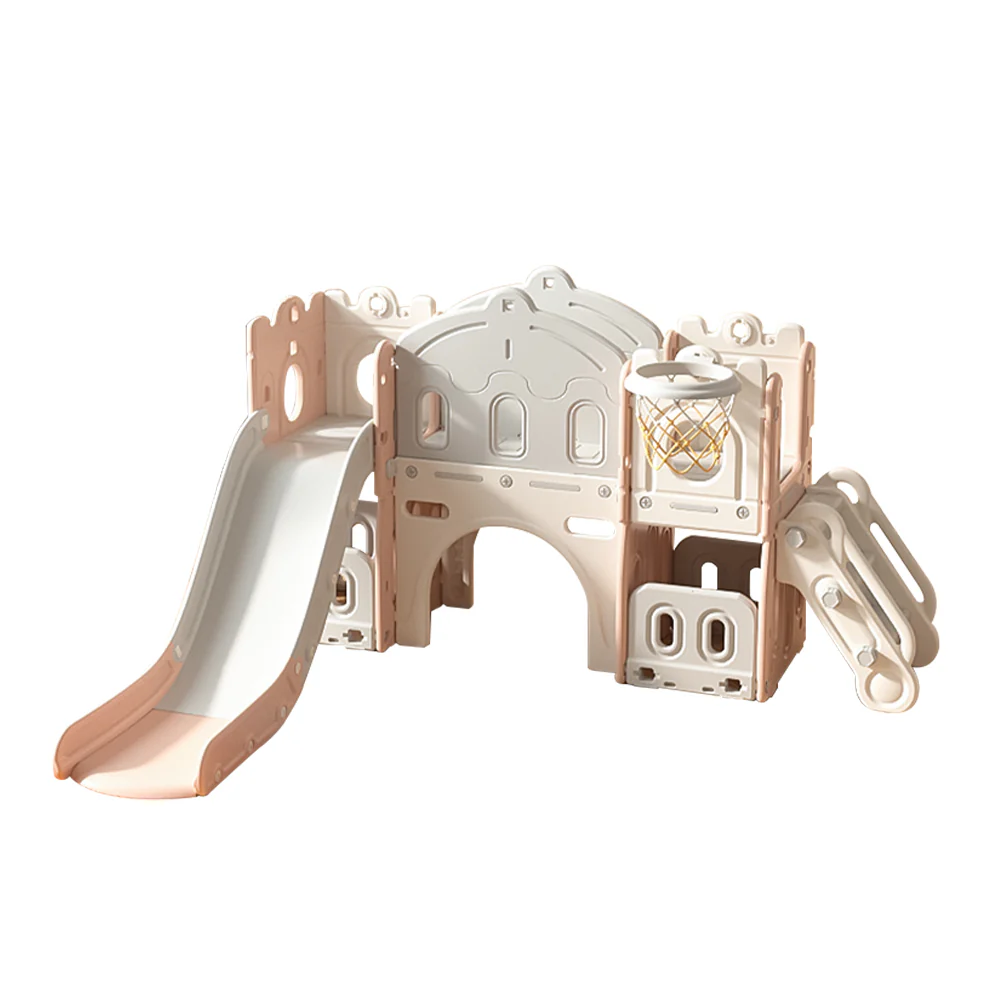 Kidkid Toddler Indoor Playground with Slide and Hoop - Image 8