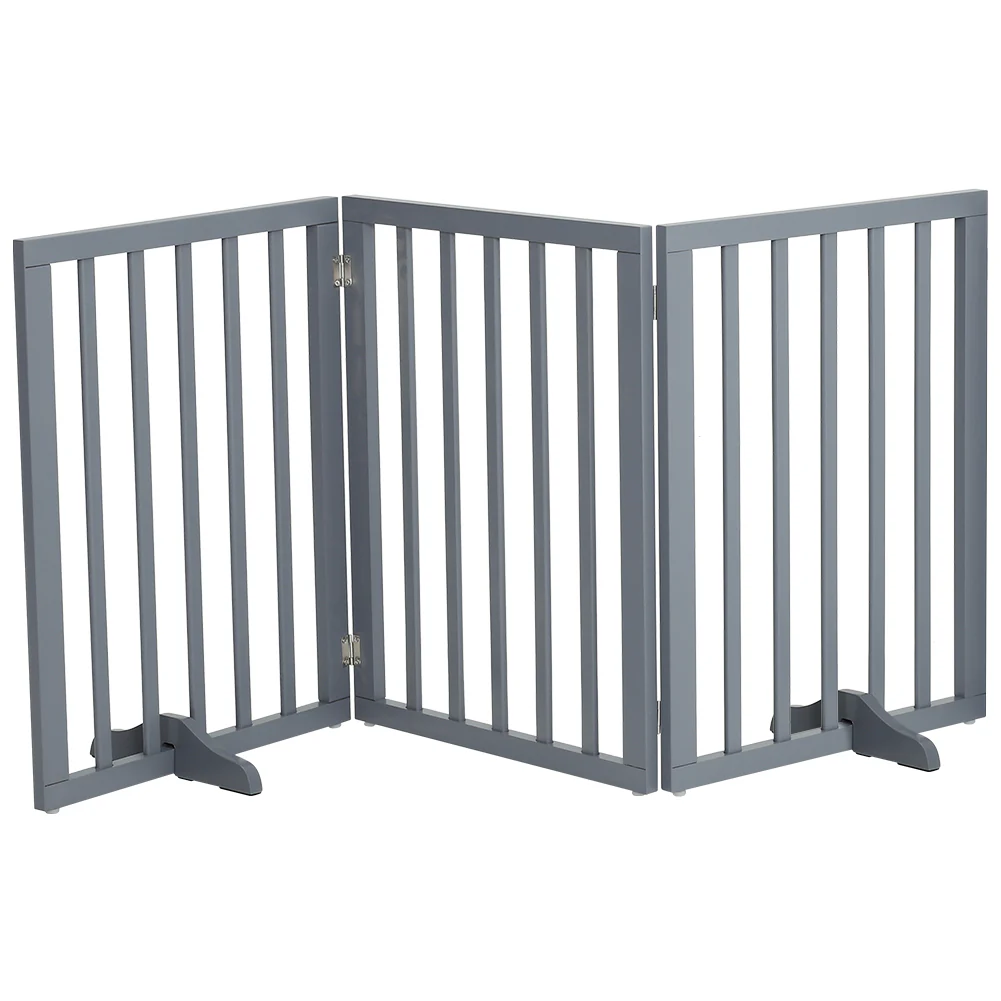 KidKid Wooden Foldable Freestanding 3 Panel Pet Gate - Image 6