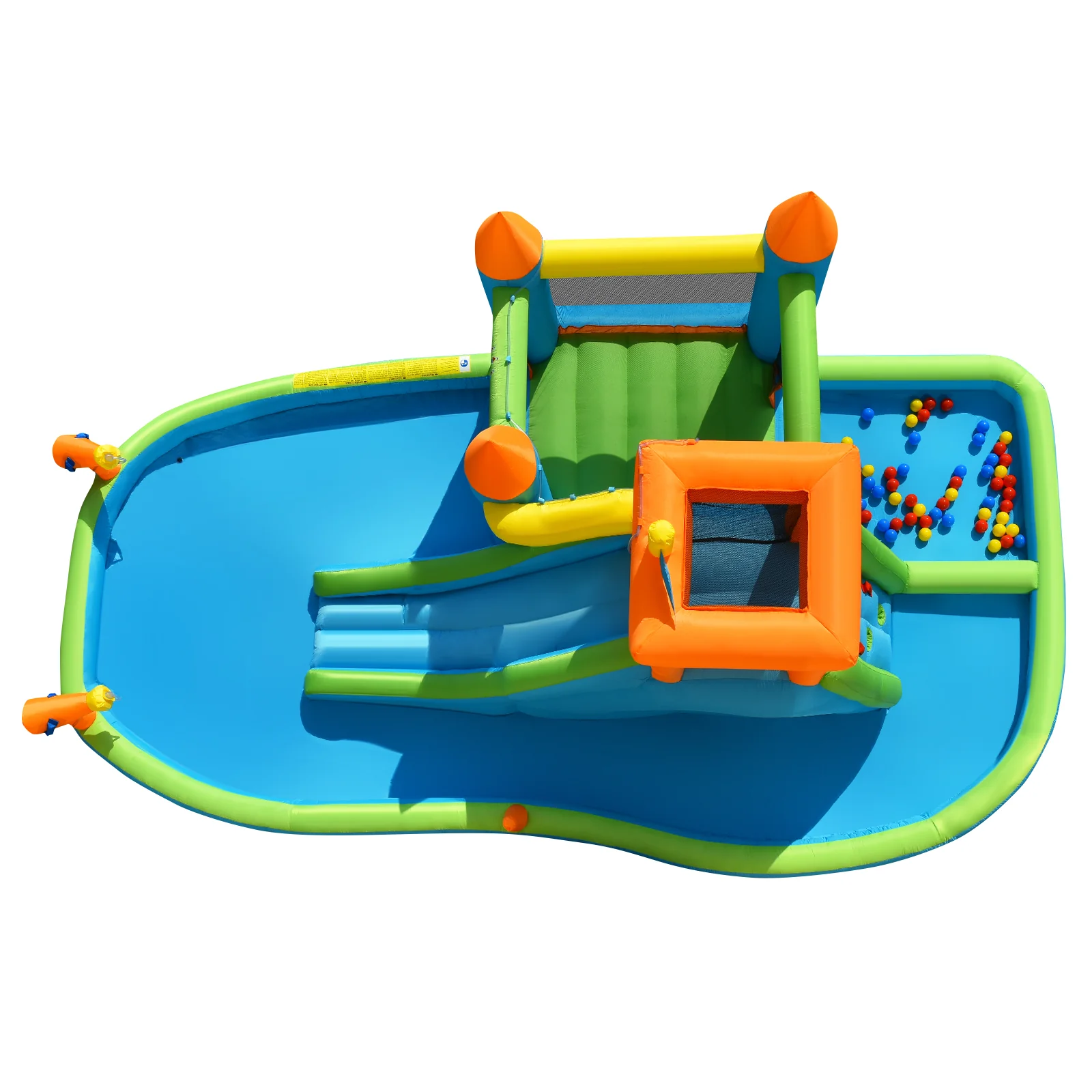 Kids Inflatable Slide Bounce House With Long Slide With Air Blower - Image 4