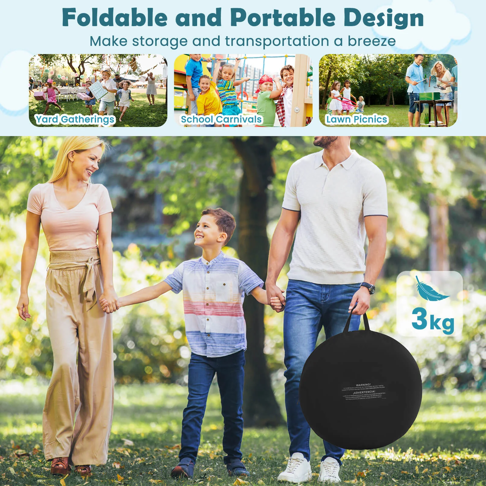 Large Dart Board for Kids Foldable and Portable Dartboard with 4 Kick Balls - Image 9