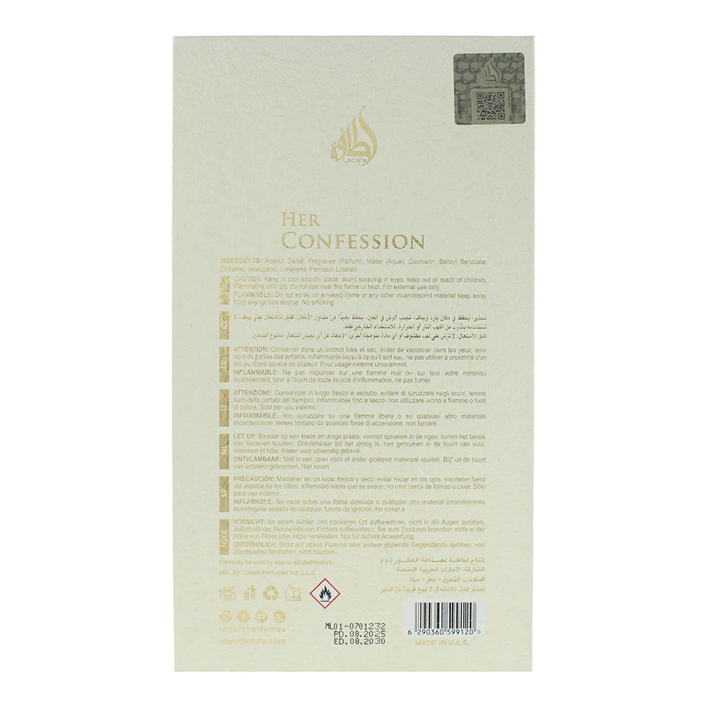 Lattafa Her Confession Eau De Parfum 100ml - Image 2