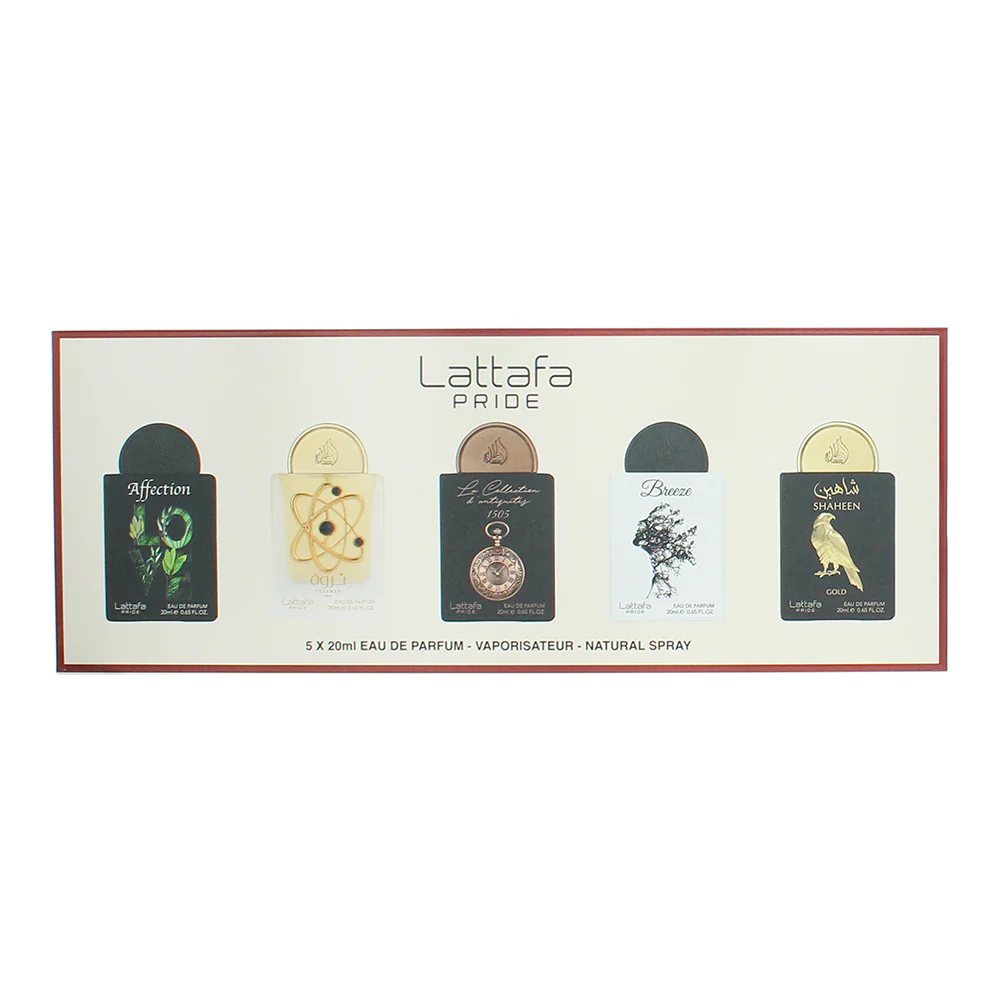Lattafa Pride 5 Piece Gift Set: Affection Eau De Parfum 20ml - Eau De Parfum 20m - Image 3