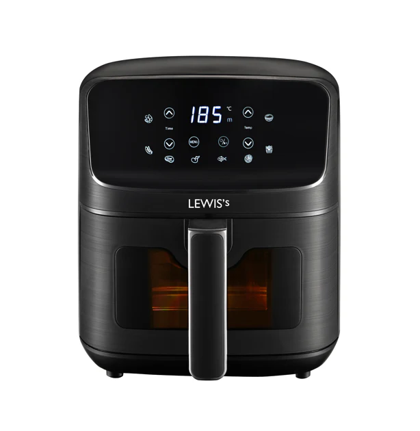 Lewis's 4.2L Air Fryer With Window - Black