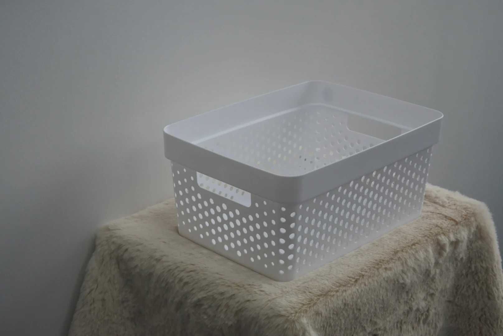 Lewis's Dots Basket - White - Image 4