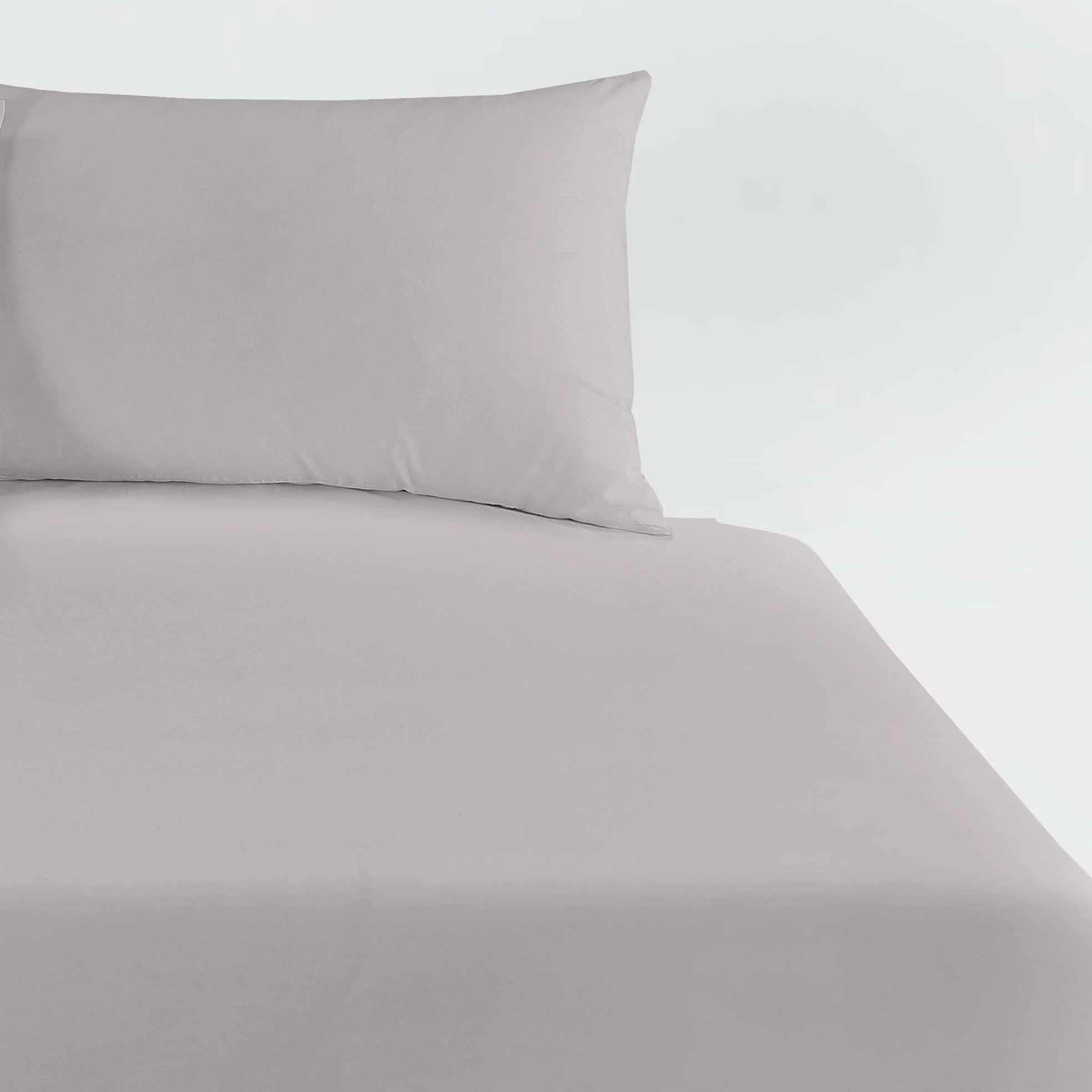 Lewis's Non-Iron Percale Sheet Range - Silver - Image 2
