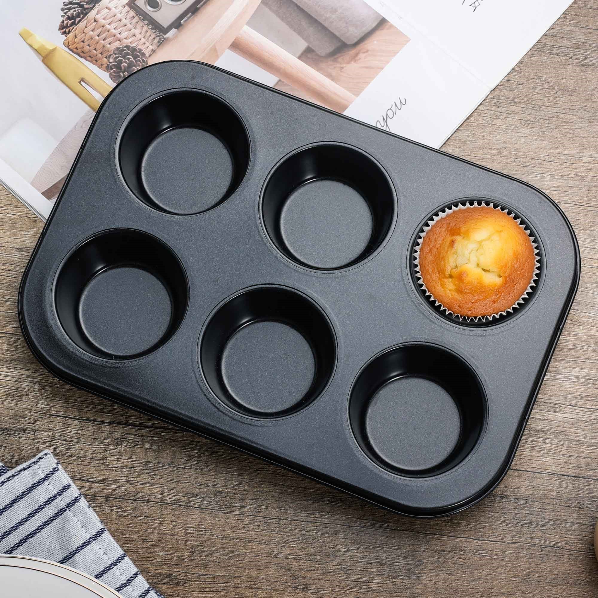 Lewis's Non-Stick 6 Cup Deep Muffin Pan - Image 2