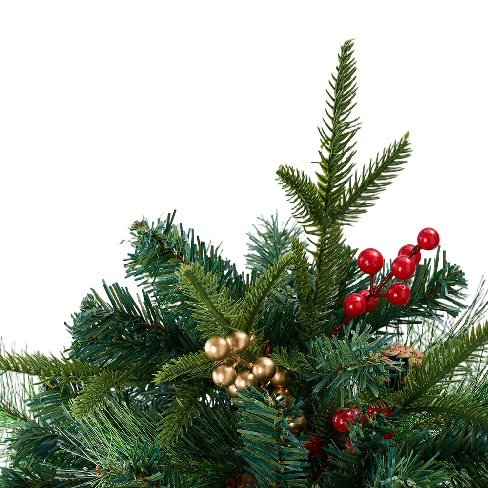 Lifeideas 1 Pack Artificial Christmas Tree Urn Filler Decoration with String Lights - Image 4