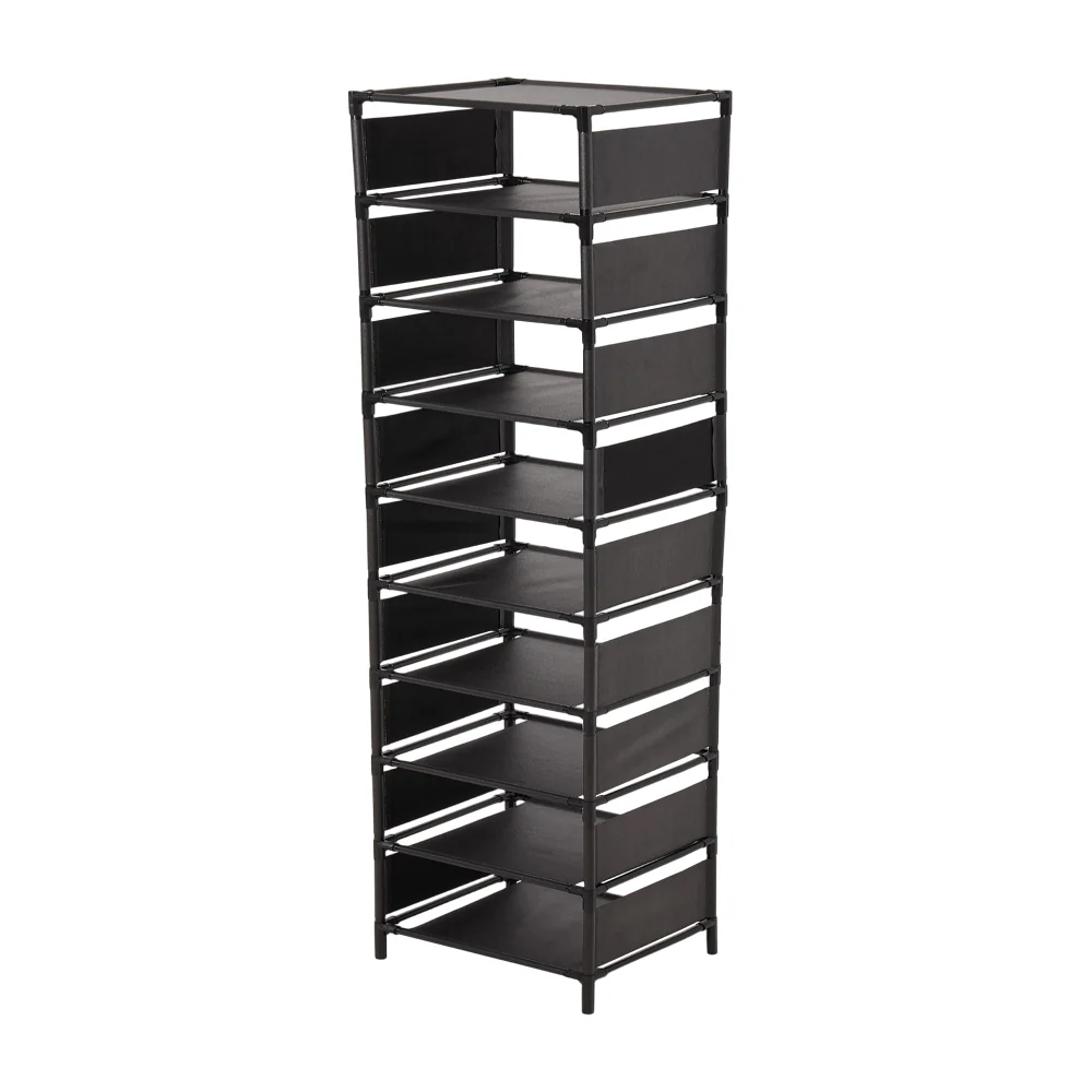 Lifeideas 10-Level Steel and Fabric Shoe Rack - Image 4