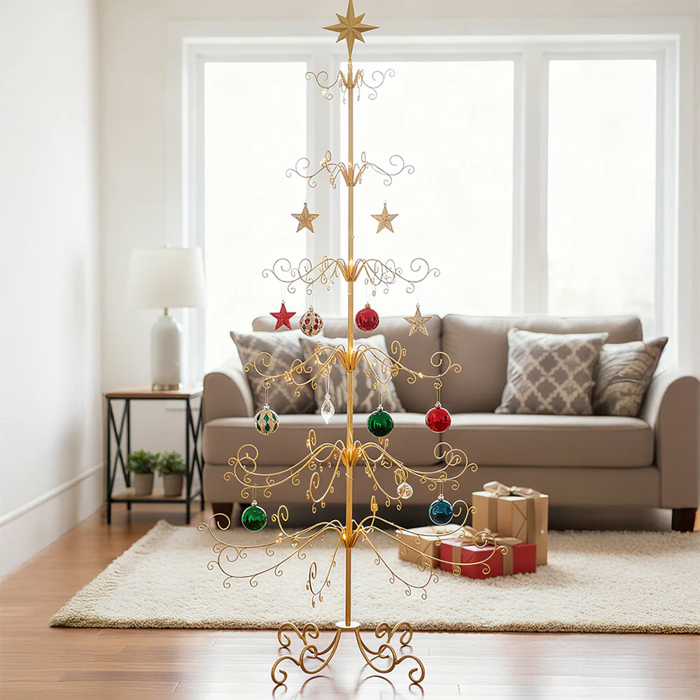 Lifeideas 180cm Christmas & Holiday Ornament Display Stand with Star Top - Image 3