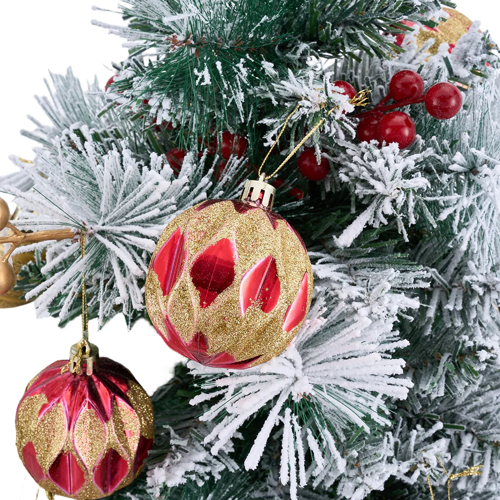 Lifeideas 2-Pack Artificial Christmas Trees with LED Lights and Decorations - Image 3